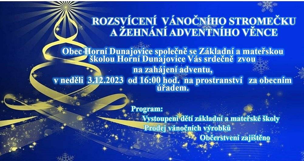 Pozvánka na zahájení adventu