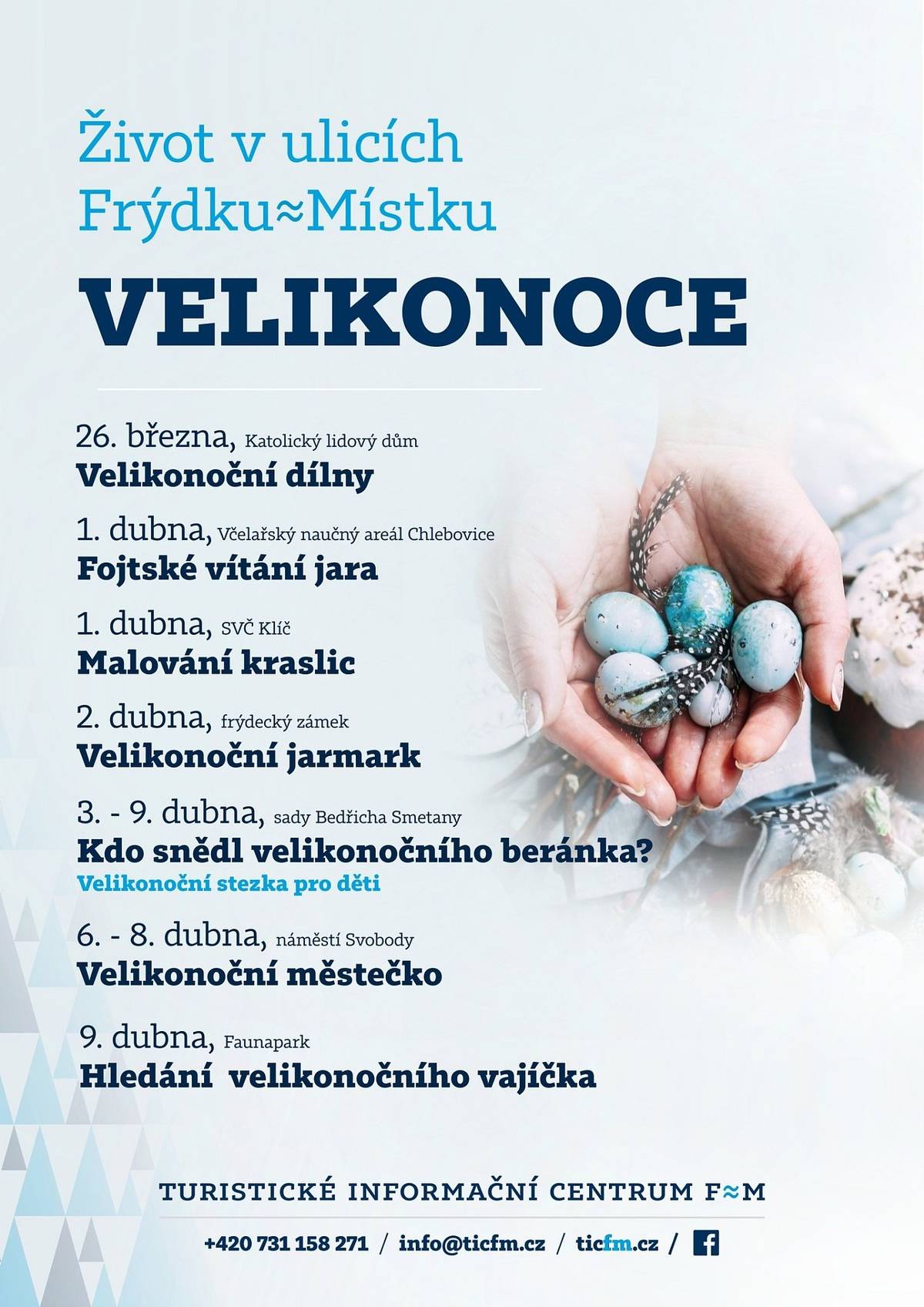 Užijte si bohatý program o Velikonocích.