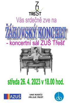 Koncert žáků hudebního oboru ZUŠ Třešť.
