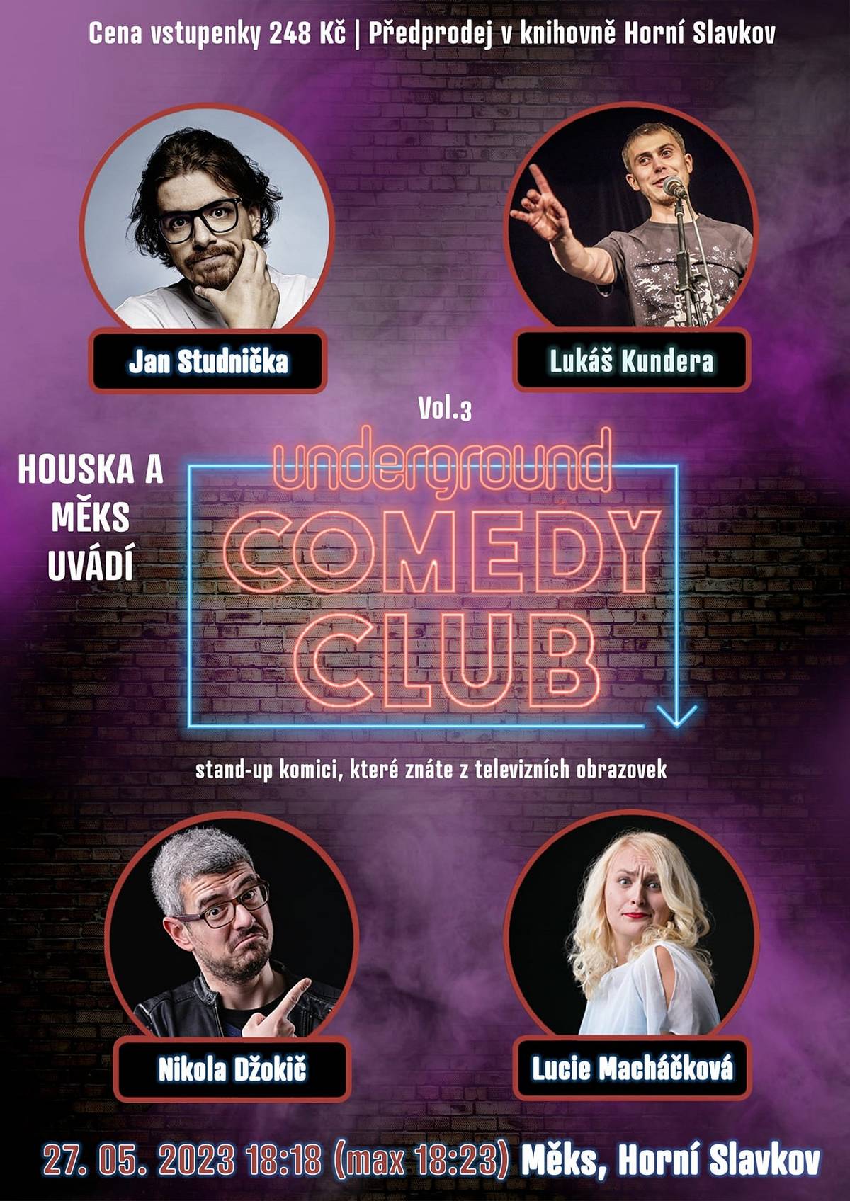 MKS HS zve a underground COMEDY CLUB.