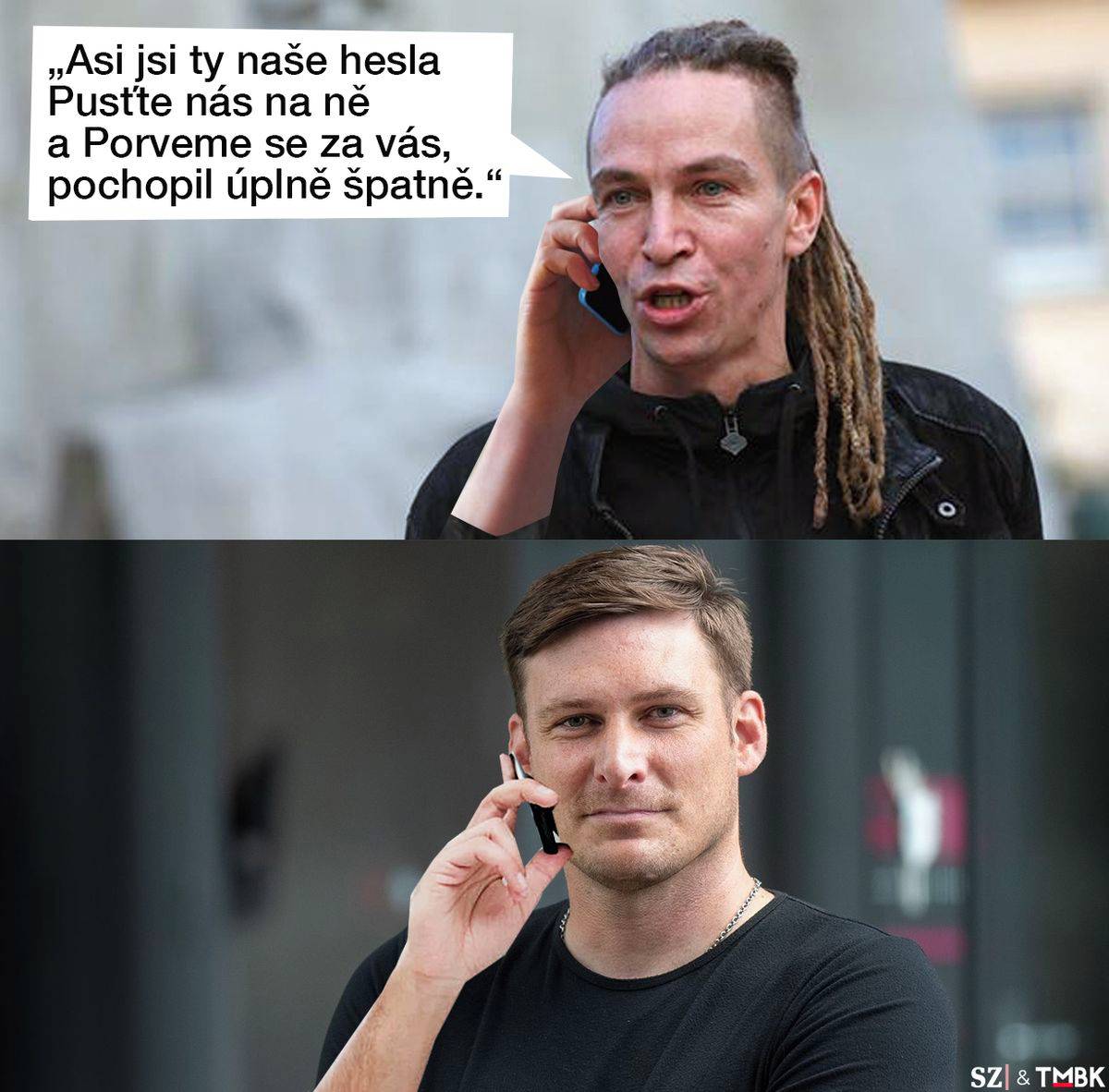 Seznam Zprávy zveřejnily svědectví bývalé asistentky Piráta Koláříka. Ta tvrdí, že ji měl exnáměstek fyzicky napadnout. Do celé věci se teď navíc vložil šéf Bartoš se zásadním apelem. Satirická koláž TMBK pro Seznam Zprávy.