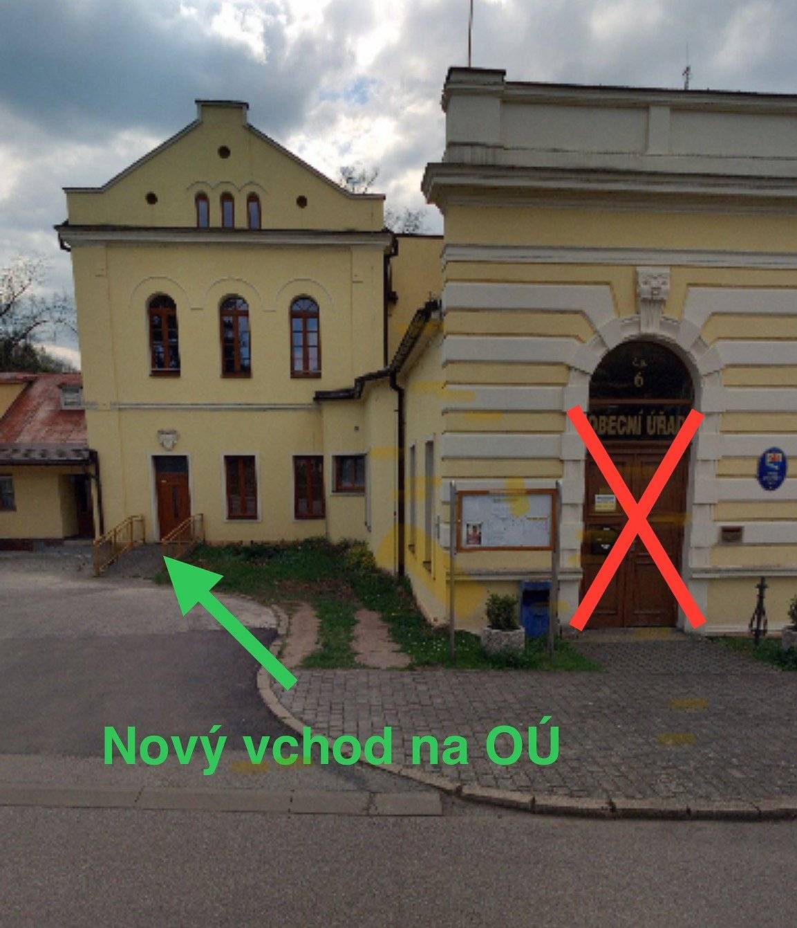 Informace pro návštěvníky OÚ J.Důl. Z důvodu dlouhodobé rekonstrukce přízemí budovy obecního úřadu využívejte od 22.4 vedlejší vchod vlevo. 
Dále 16.4 - 19.4 bude OÚ z organizačního důvodu zcela uzavřen.