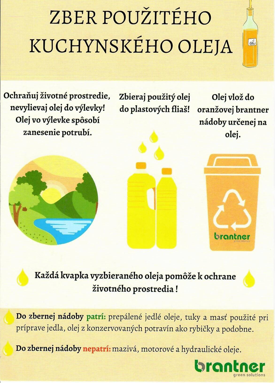 Milí občania,
zajtra 23.07.2024 (utorok) je naplánovaný zber jedlých olejov a tukov. Zber jedlých olejov a tukov sa uskutočňuje ( každé dva mesiace) z určeného miesta. (priestor za kultúrnym domom). Je to minimálny - zákonom ustanovený interval. Obec Rudlov Vás prosí, aby ste olej doniesli do 8.00 hod. Občania zbierajú jedlé oleje a tuky do PET fliaš, ktoré prinesú priamo k vozidlu – oleje a tuky sa neprelievajú.


obec Rudlov