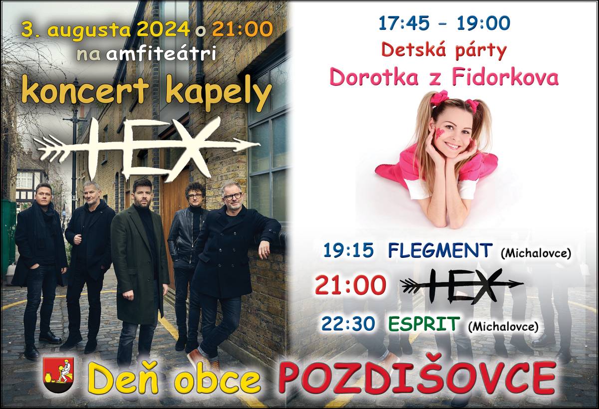 Pozývame Vás na oslavy Dňa obce Pozdišovce