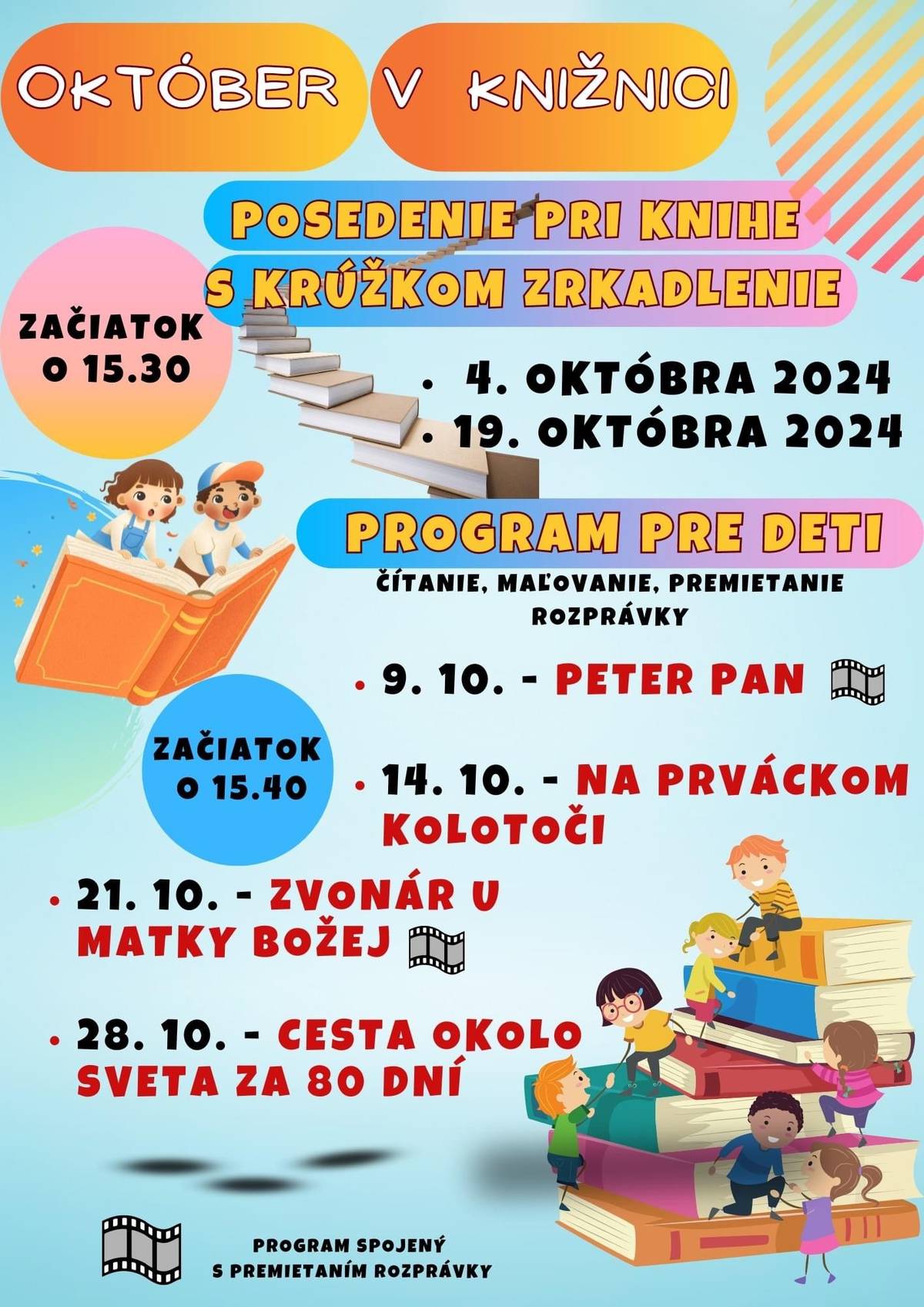 Október v mestskej knižnici bude takýto: