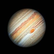 Planeta Jupiter zachycená Hubbleovým vesmírným dalekohledem.