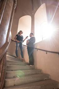 Nejdříve je ale třeba vyjít několik desítek schodů, nový okruh se nachází v druhém patře.