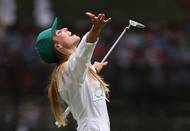 A manželce bývalého šampiona na Masters to evidentně šlo.