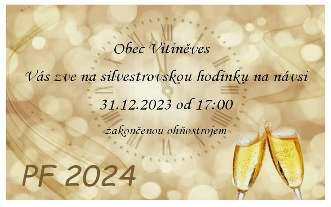 Silvestrovská hodinka na návsi!