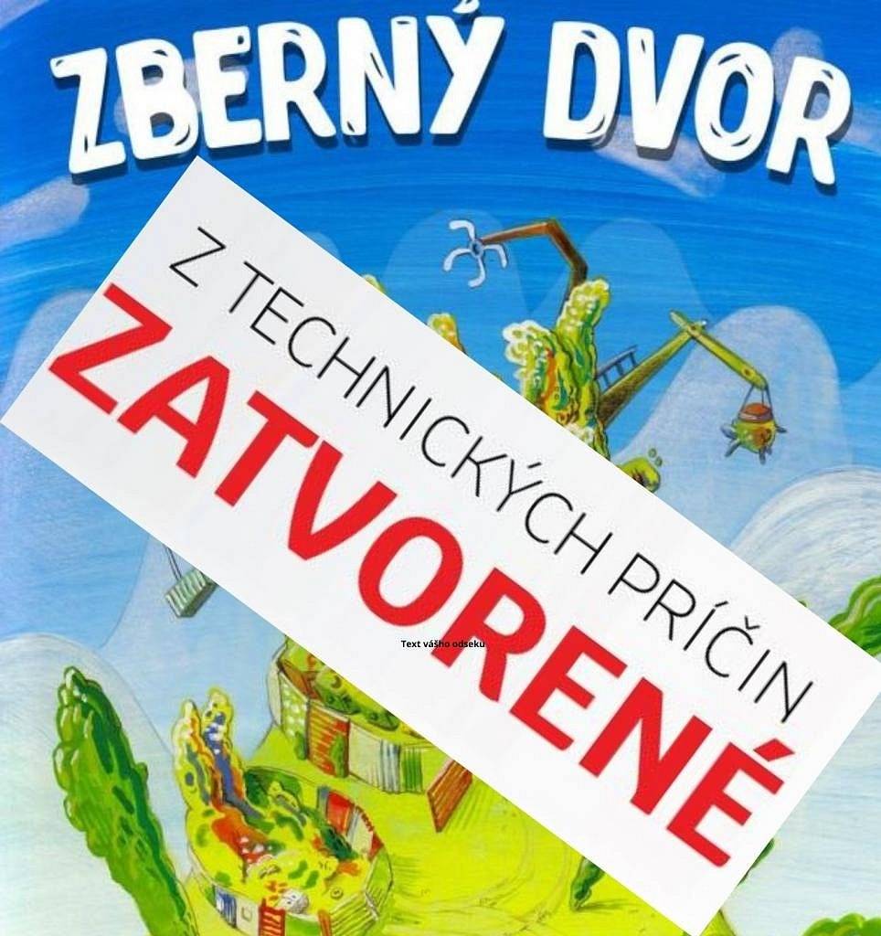 Vážení občania,
zberný dvor v Bolešove bude zajtra, t.j. 21.02.2024, zatvorený z dôvodu prerušenia distribúcie elektrickej energie. 
Ďakujeme za pochopenie.