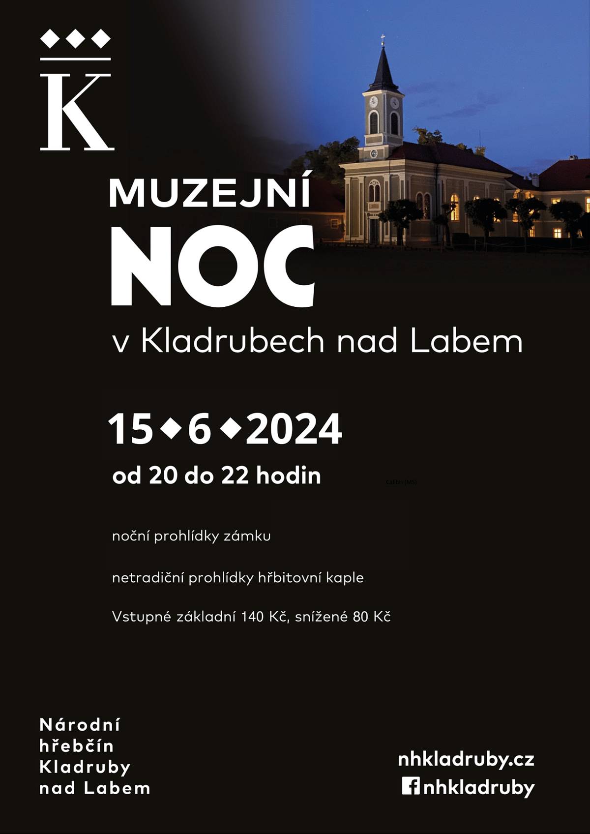 Muzejní noc 2024, která se uskuteční v sobotu 15. června od 20.00 do 22.00 hodi