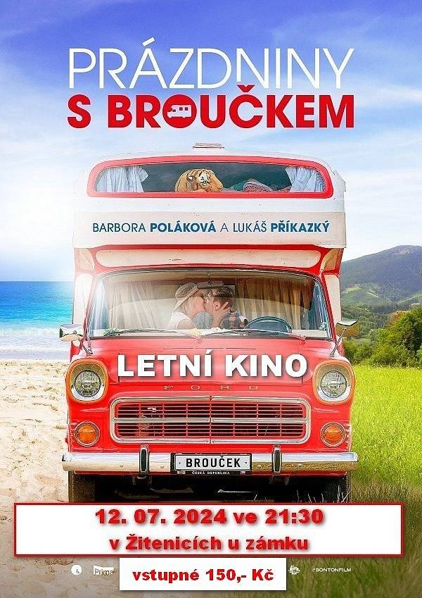 Zveme všechny na letní promítání v pátek 12. 07. 2024 od cca 21:30 v prostorách před zámkem v Žitenicích.