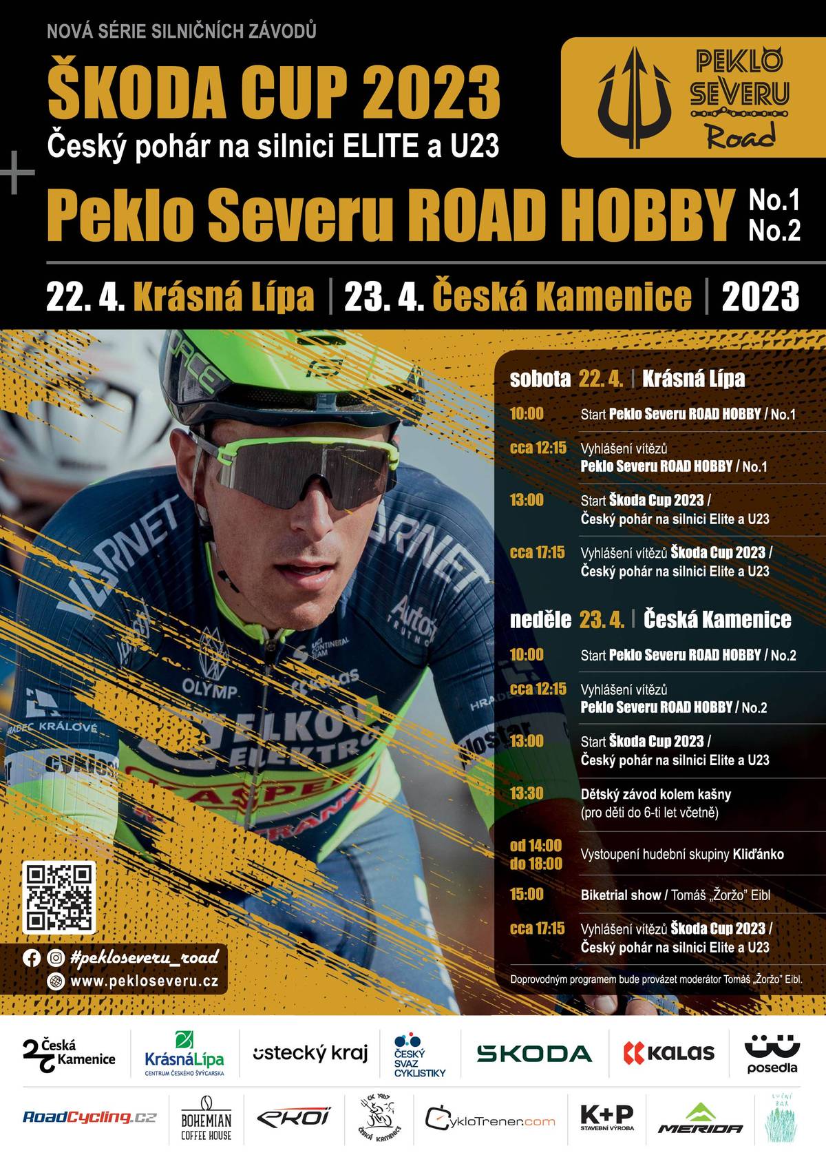 Cyklistický závod Peklo Severu - POZOR na dopravní uzavírky 22.04.2023
 