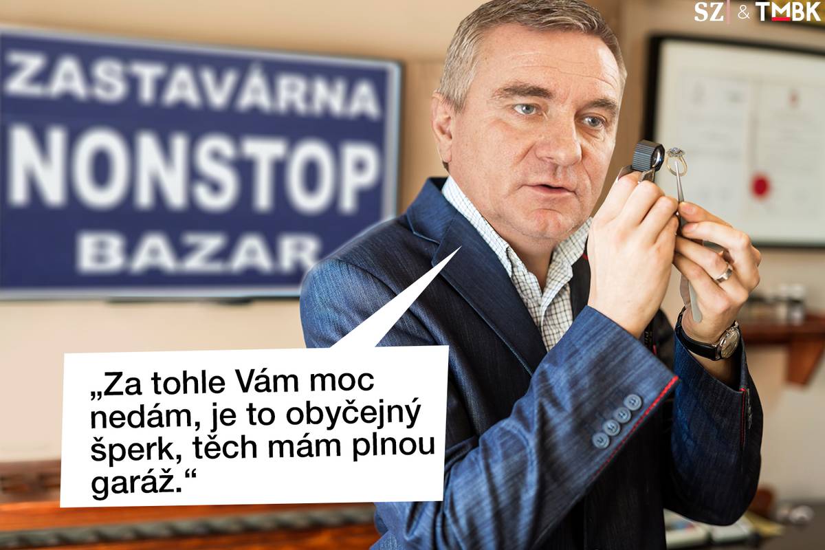 Bývalý kancelář Vratislav Mynář si naivně myslel, že k výkonu jeho funkce patřilo obhospodařovávání hradních skladů. Jenže se zdá, že to nebyl úplně ideální správce… Další koláž TMBK pro Seznam Zprávy.