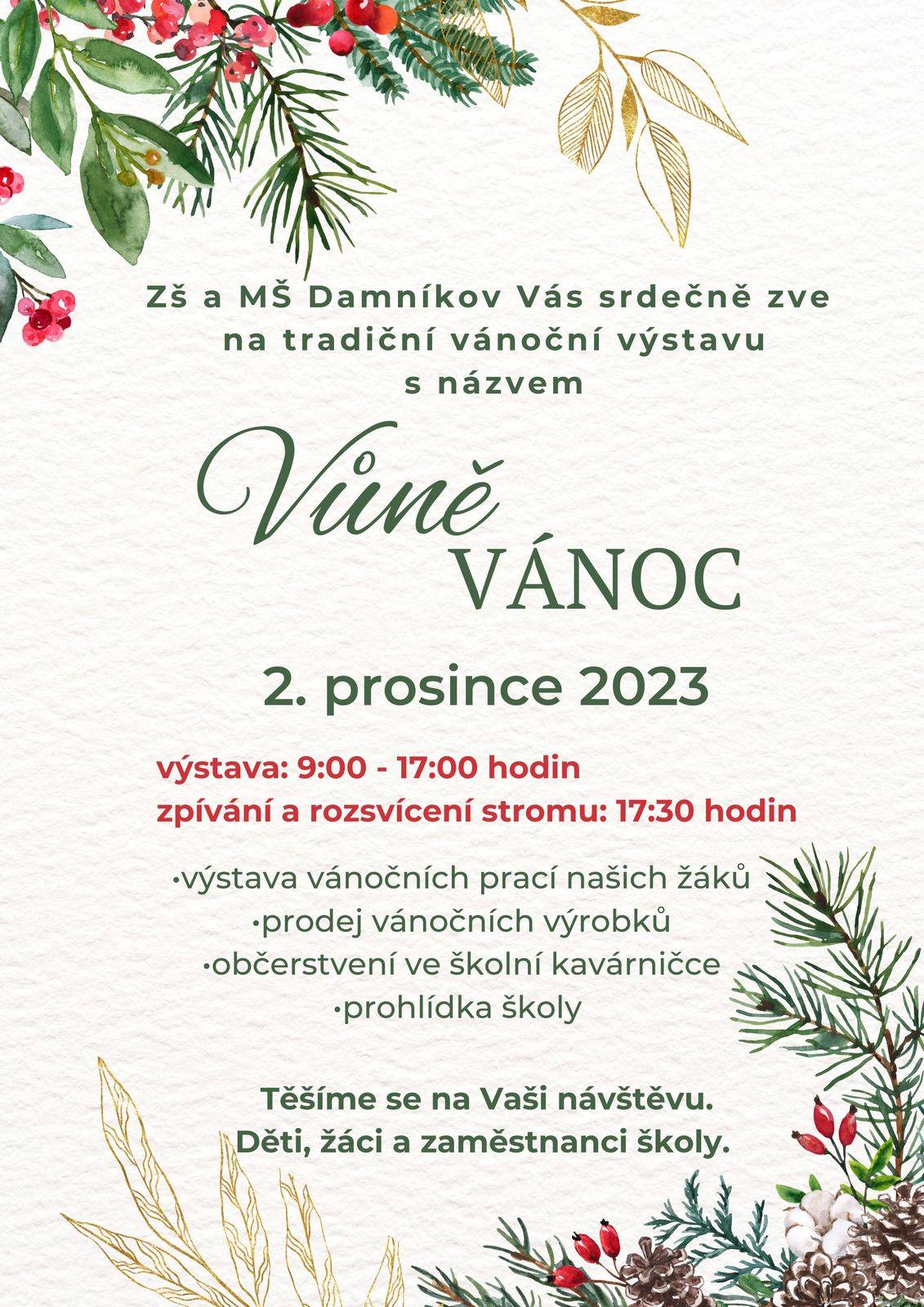 Tradiční vánoční výstava prací našich žáků...