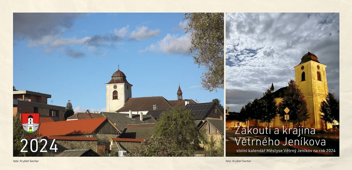 Vážení občané Větrného Jeníkova, 
kalendáře na rok 2024 si můžete od dnešního dne vyzvedávat na Poště Partner. Přejeme Vám klidný a ničím nerušený adventní čas.