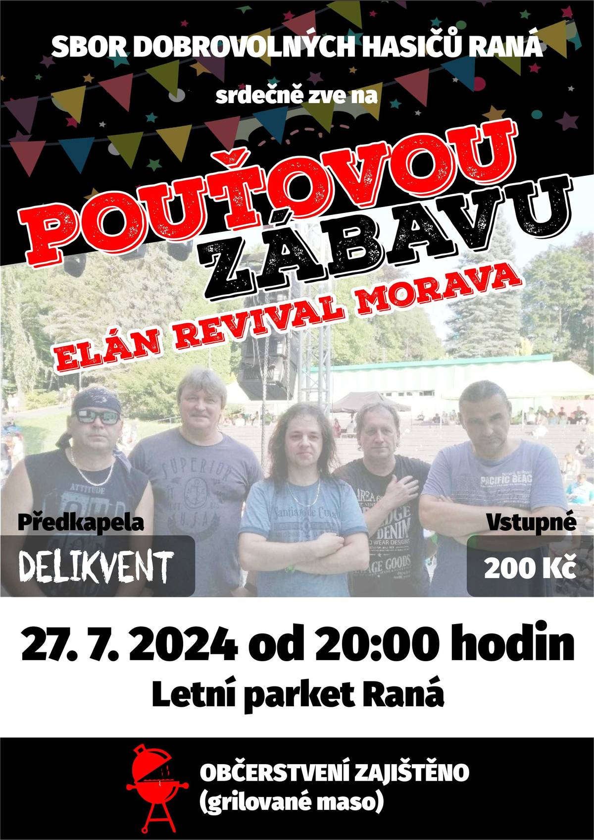 Pouťová zábava na LP Raná 27.07.2024