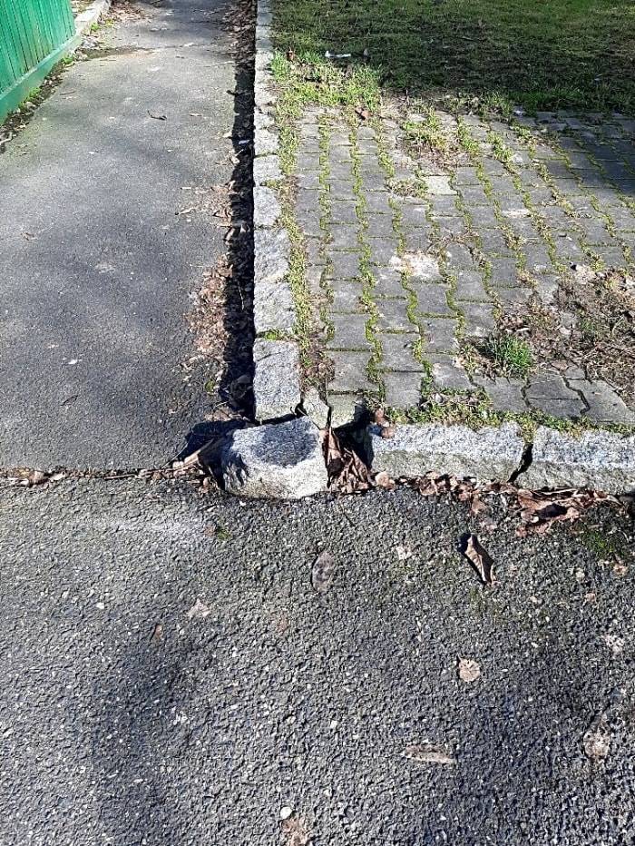 Dobrý den, obrubník  byl usazen.