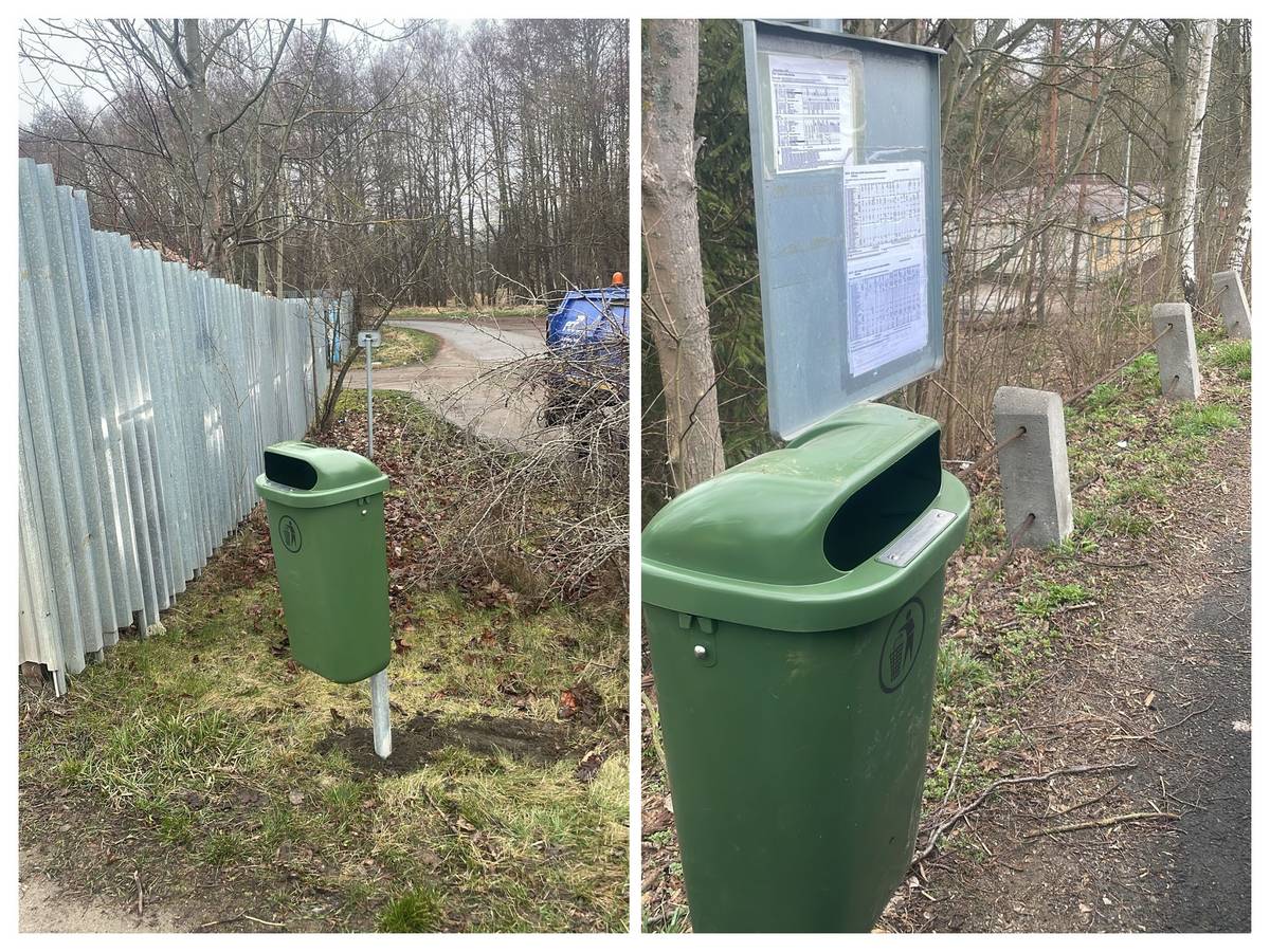 Dobrá den. Na Oldřichovskou ulici byl umístěn jeden koš k autobusové zastávce proti firmě Exirta a jeden na odbočku k minerálce.