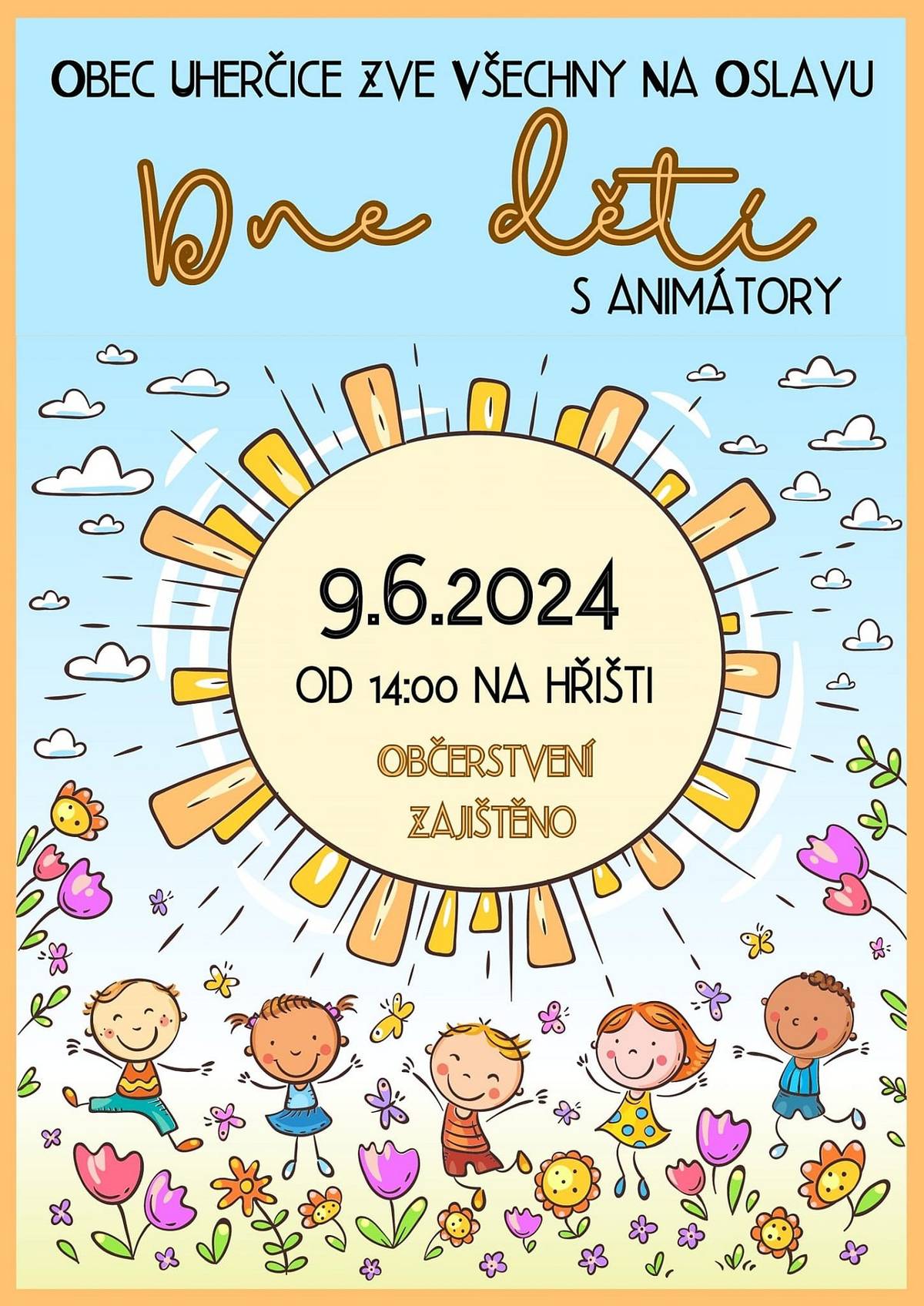 Zveme rodiče a děti na dětský den s animátory na téma superhrdinové. Pro děti připravené soutěže s animátory, občerstvení a veselá nálada a skákací hrad. V případě nepříznivého počastí akce v kulturním domě.