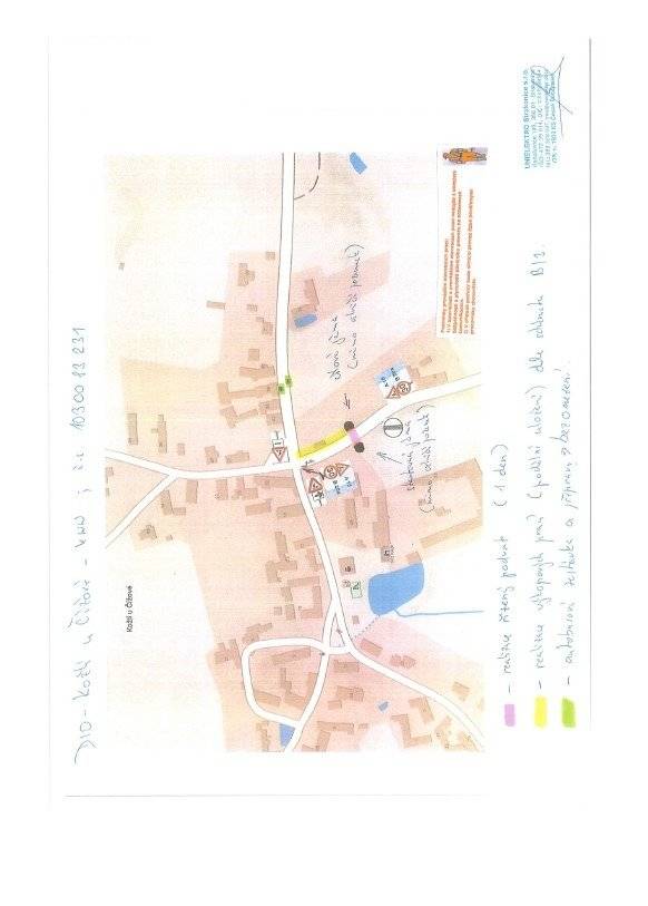 Ve dnech 2. - 6. září 2024 bude v obci Kožlí u Čížové částečně omezen provoz na komunikaci III. třídy č. 00424 směr Šamonice z důvodu realizace přípojky NN. Více informací naleznete na přiloženém obrázku a na webu obce Předotice https://www.predotice.cz/vv%2Drozhodnuti%2Do%2Dpovoleni%2Dzvlastniho%2Duzivani%2Dpozemnich%2Dkomunikacich%2Dkozli%2Du%2Dcizove/d-16602