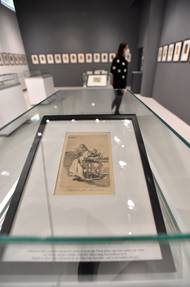 Snímek ze zlínské výstavy Goyových grafických listů.