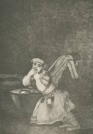 Francisco Goya: Caprichos 4, Starý mazlíček, 1793 až 1798.