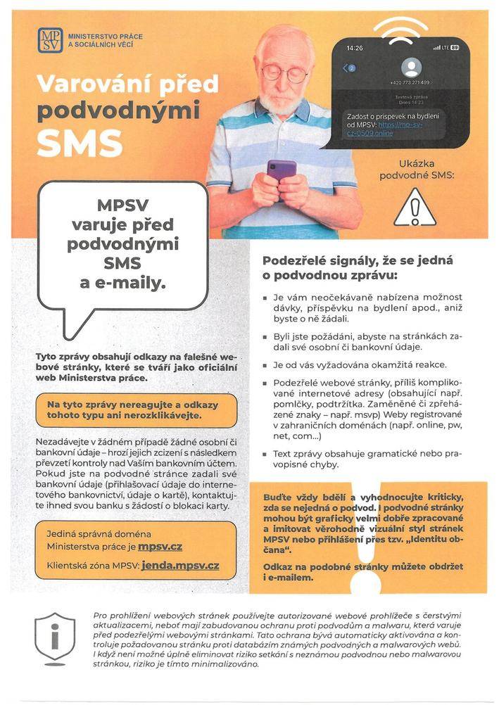 Vážení spoluobčané,
prosím, abyste níže uvedenou zprávu rozšířili zejména mezi své rodiče a prarodiče.
Děkuji.
Bc. Kamil Mach
starosta