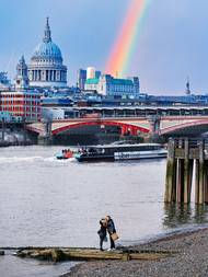 A krása vánočně ozdobených stromů ve Vídni. "Docela připomínají zlatavé obrazy tamního rodáka Gustava Klimta."