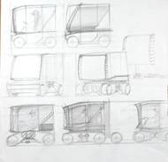 Návrhy turistického autobusu "Kryštof" z pera designéra Václava Krále. Vznikaly v letech 1993-1995.