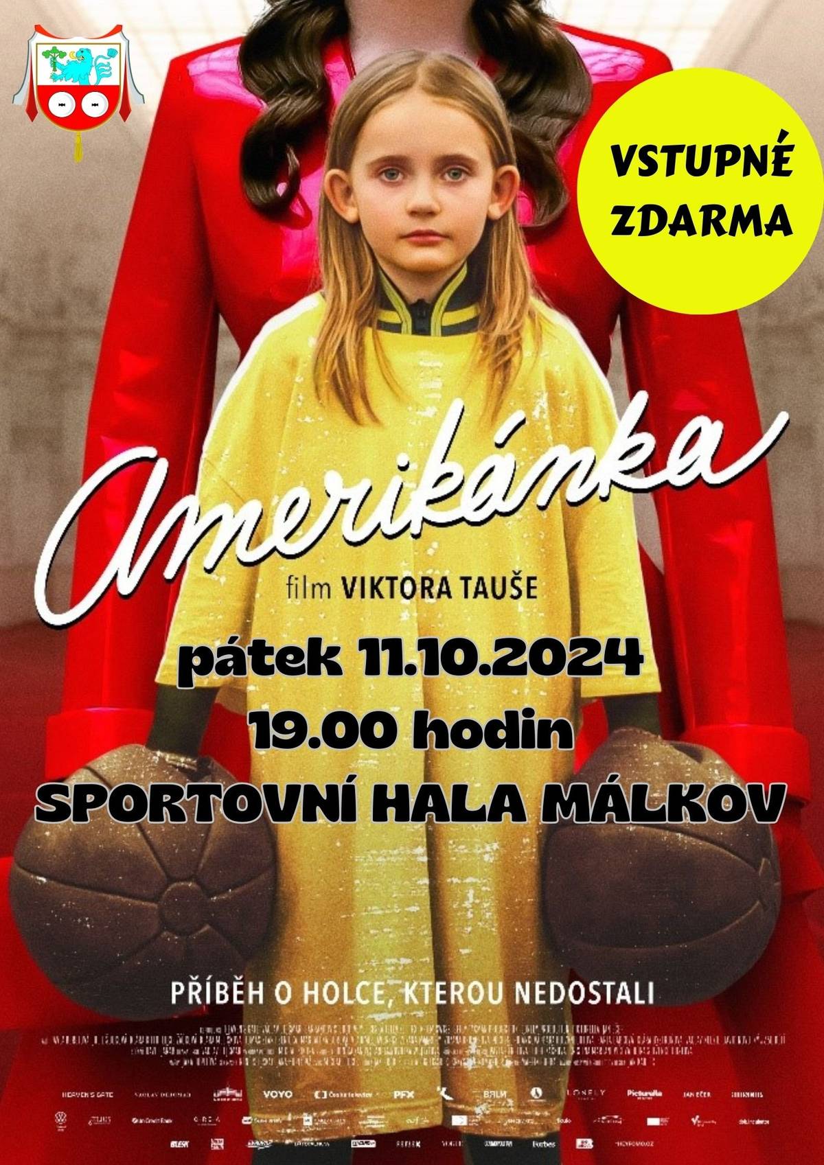 Obec Málkov srdečně zve všechny občany na celovečerní film "Amerikánka", který se bude konat 11.10. 2024 od 19.00 hod. ve sportovní hale v Málkově.