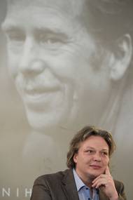 Dále může Literu za nakladatelský čin získat edice Česká poezie a Česká próza nakladatelství fra. Provozuje jej Erik Lukavský (na snímku).