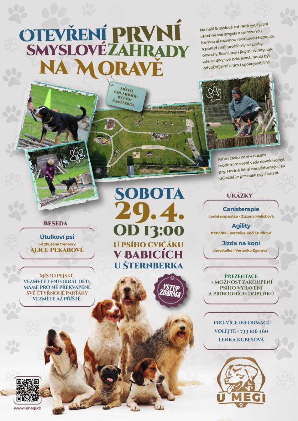 Otevření první smyslové zahrady na Moravě dne 29.4.2023 od 13:00 hod. 