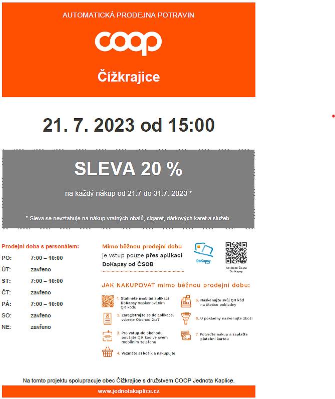 Pecka! Těšte se na zaváděcí slevu 20%!