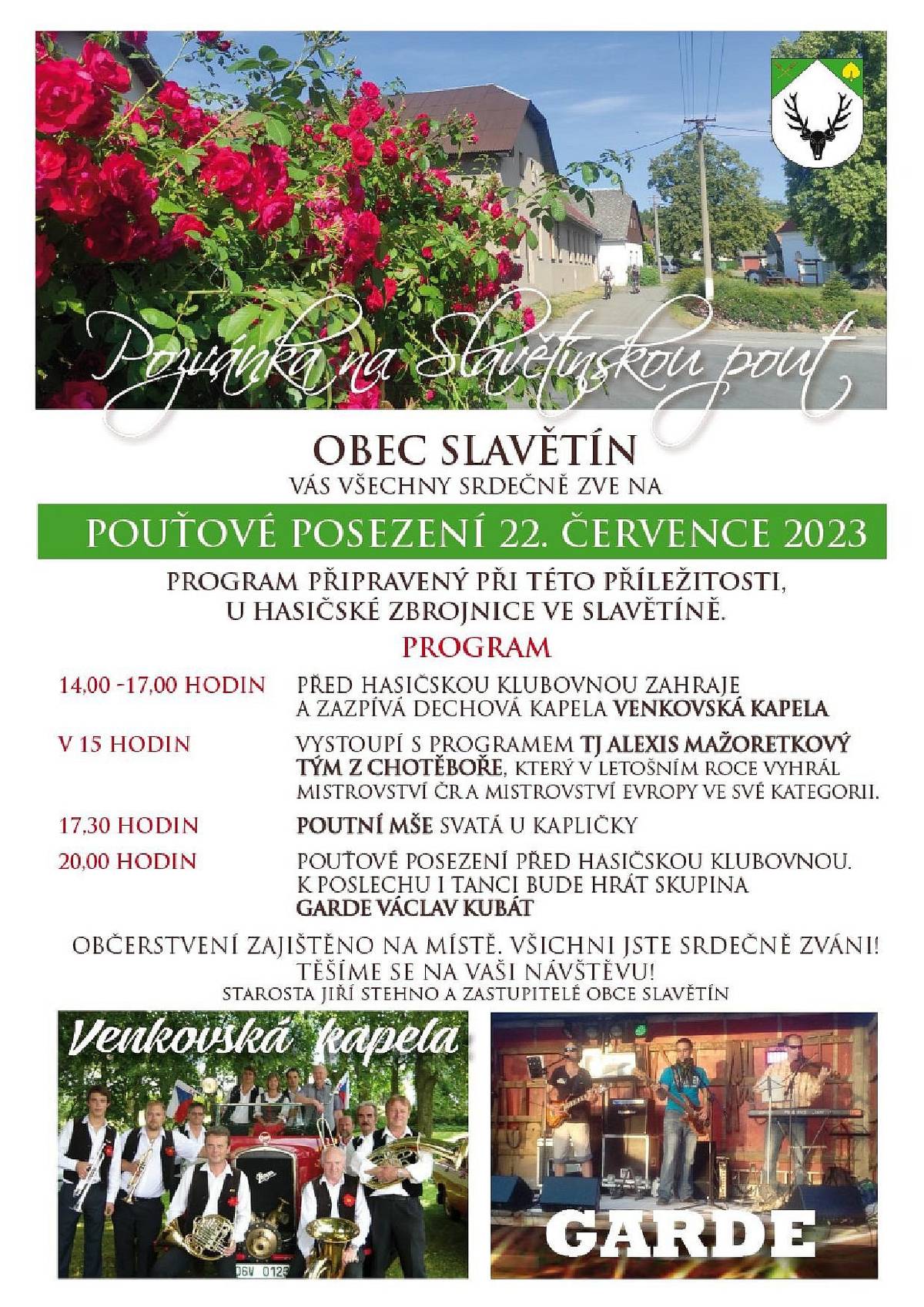 Pozvánka na pouť do Slavětína