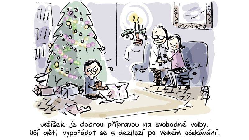 Ježíšek je dobrou přípravou na svobodné volby. Učí děti vypořádat se s deziluzí po velkém očekávání.