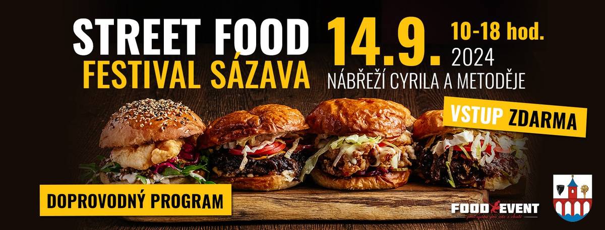 Street Food Festival Sázava 14.9.2024