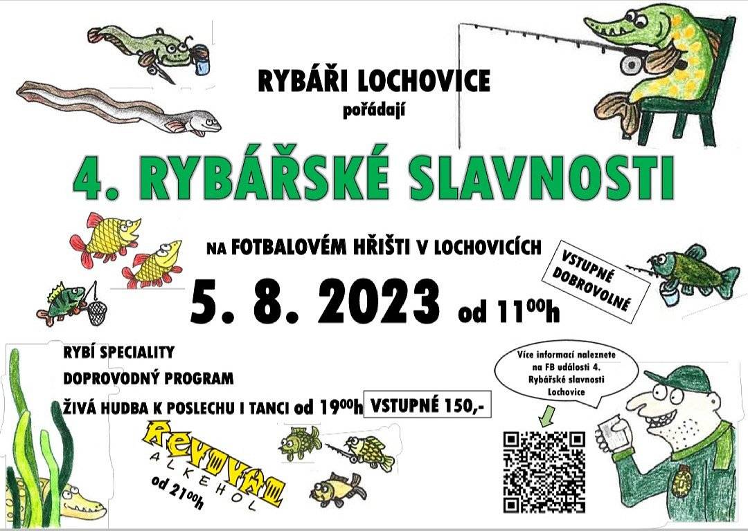 Zveme Vás na 4. ročník Rybářských 🎣 slavností.