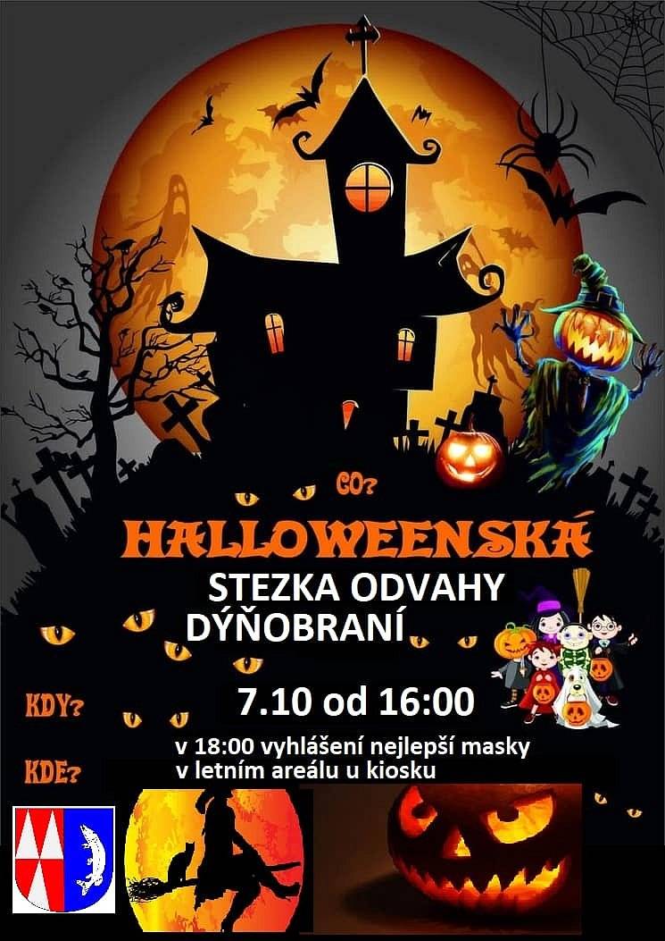 Zveme všechny děti a strašidla na Halloweenskou stezku a dýňobraní,která se bude konat jako vždy v letním areálu u kiosku. Seber odvahu a přijď za námi :-) dílnička a dýně budou připravené již od 15:30