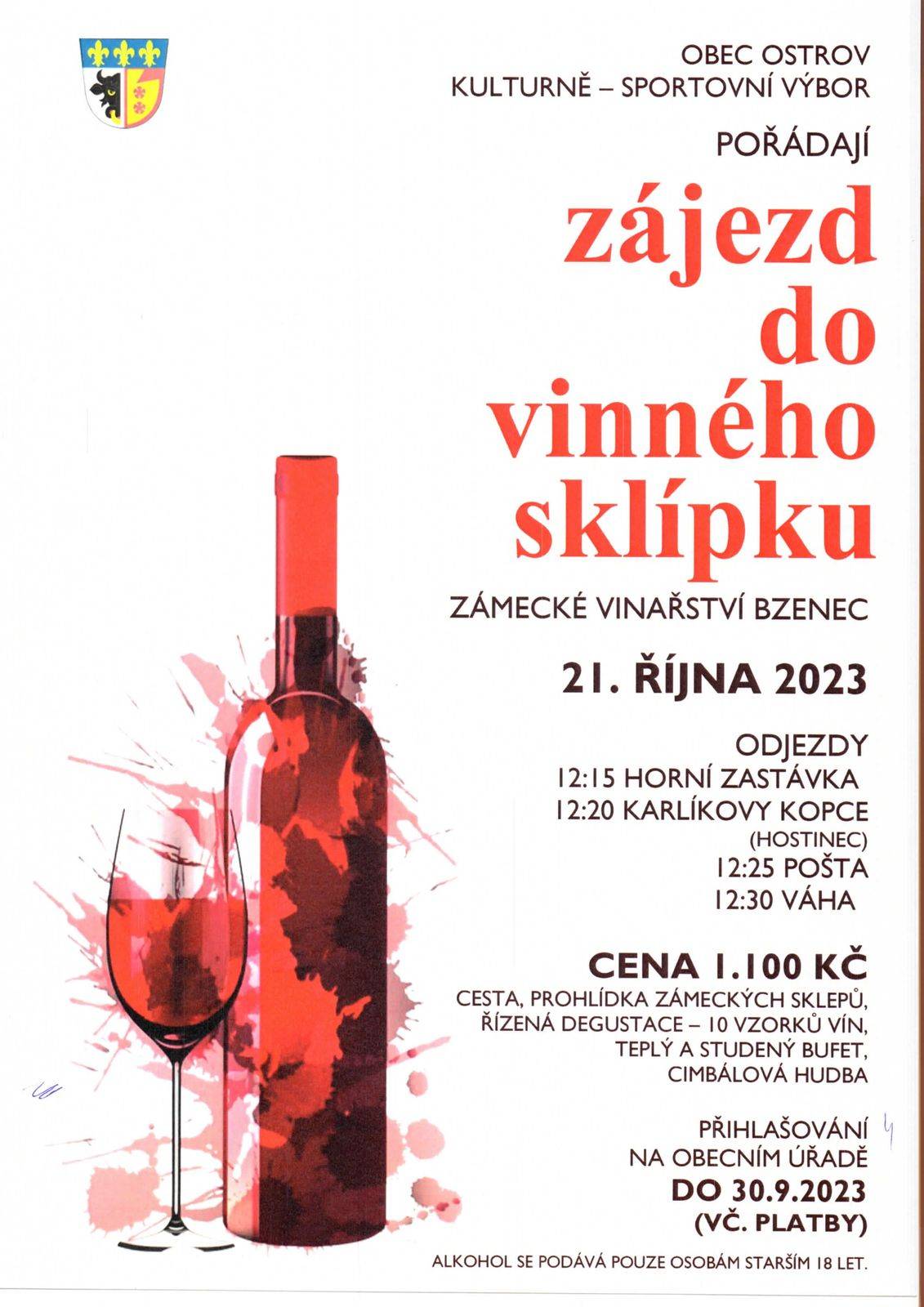 Nabídka na zájezd, ještě 26 volných míst v autobuse.tel. 465 32 36 22