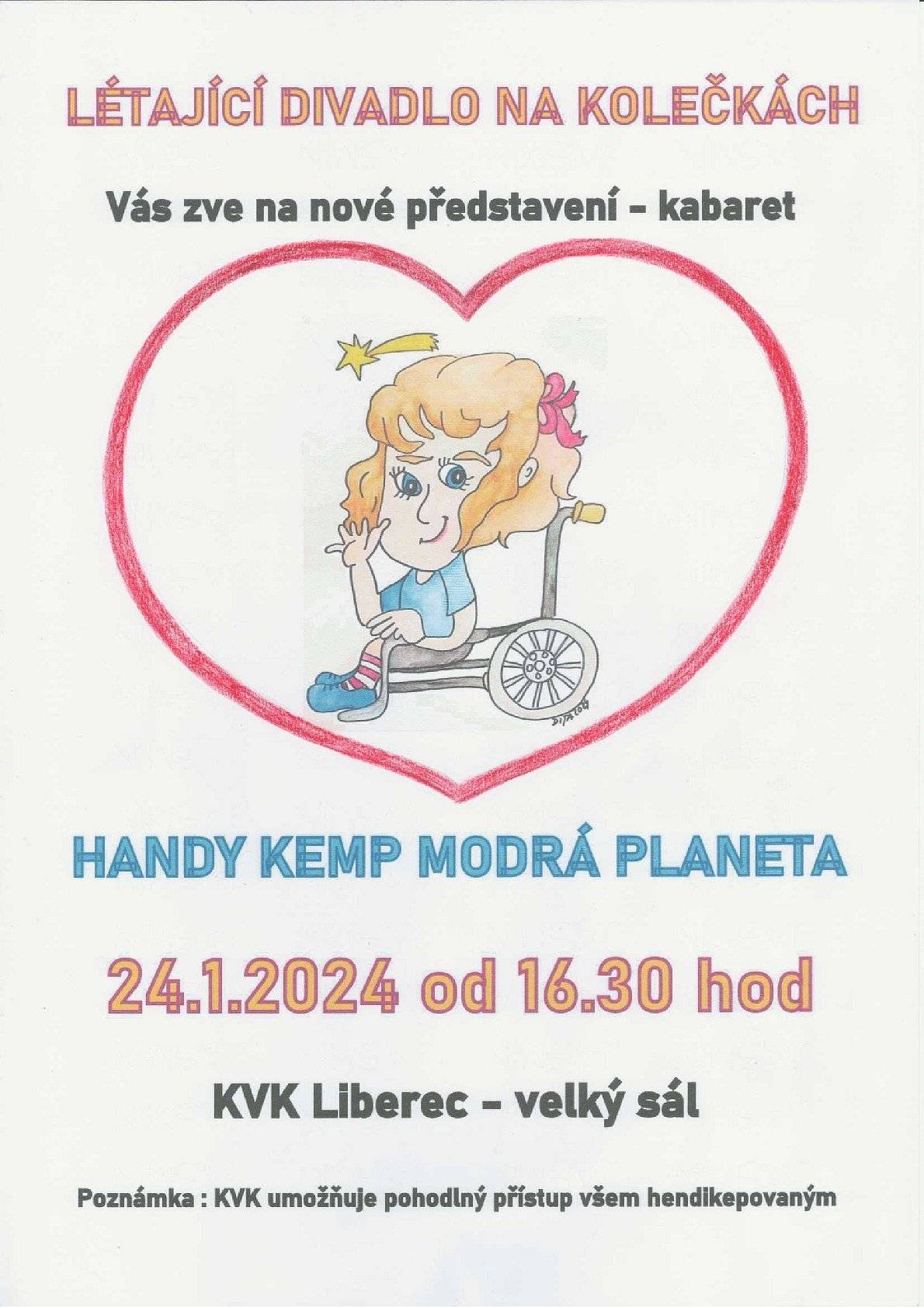 Pozvánka na divadlo do Krajské vědecké knihovny v Liberci.