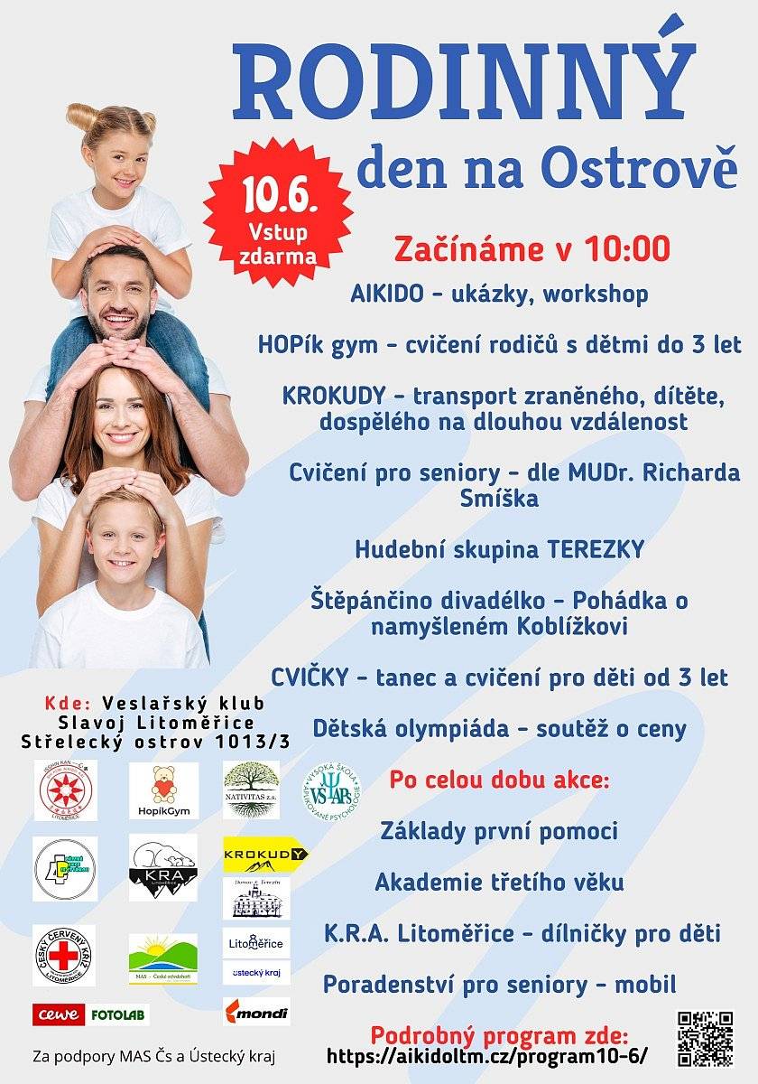 Dne 10.6.2023 v čase 10:00-15:00 se v areálu Veslařského klubu Slavoj, na Střeleckém ostrově v Litoměřicích, za podpory MAS ČS a Ústeckého kraje, koná Rodinný den na Ostrově.