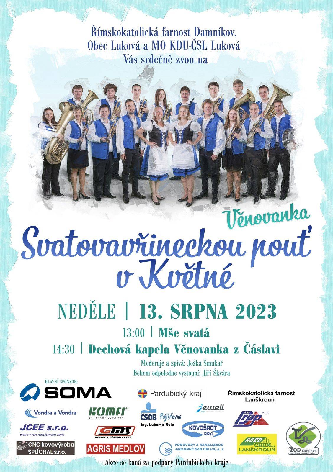 Svatovavřinecká pouť v Květné u Lukové.