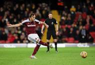 K penaltě se postavil Mark Noble, přestože v září z pokutového kopu neuspěl v nastavení duelu s Manchesterem United, a jeho tým kvůli tomu prohrál.