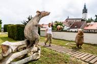 Sochy od Kryštofa Hoška v Litoměřicích.