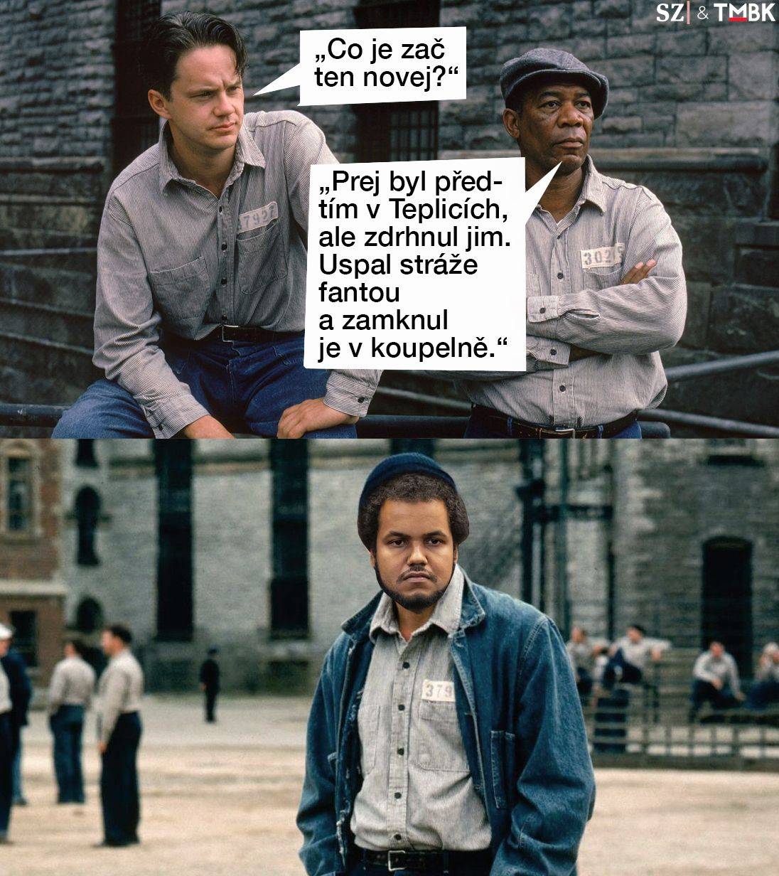 Dominik Feri nastoupil do vězení za dvě znásilnění a jeden pokus o něj. Odsedí si ale opravdu celý tříletý trest v Teplicích, nebo bude potřebovat vyšší ostrahu? Další koláž populárního grafika pro Seznam Zprávy.