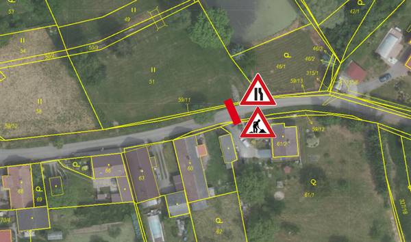 Ve čtvrtek  6.6.2024 v době od 8:00 do 16:00  hodin bude omezen provoz na místní komunikaci č. 4c (místní komunikace Ke křížku). Důvodem omezení provozu je položení el. vedení pro pozemek p. č. 48/1. Práce budou probíhat zhruba na úrovni objektu č.p. 79. Dle vyjádření realizační firmy zůstane komunikace průjezdná.
 

Pro zvětšení klikněte na obrázek
Josef Šprysl
starosta obce