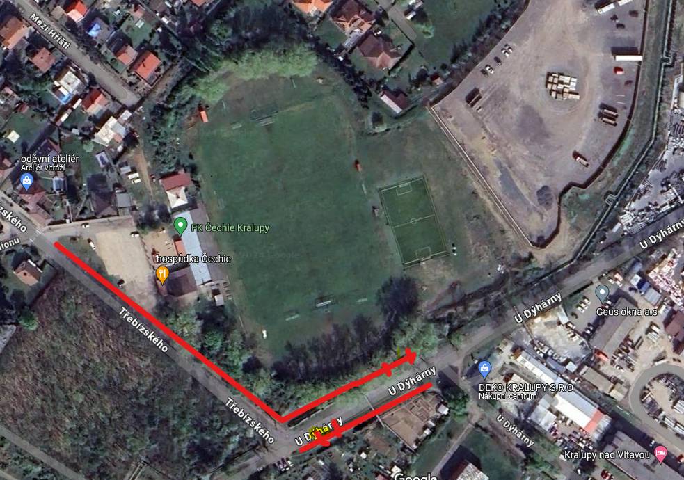 Vážení občané,
v termínu od 08.08. do 30.09. 2024 bude v ulicích U Dýhárny a Hybešova probíhat výstavba nových autobusových zastávek a přístupových chodníků.
V ulici U Dýhárny půjde o vybudování dvou nástupišť, na které budou navázány nové chodníky (ten delší bude směřovat od nové zastávky až k areálu FK Čechie Kralupy) a dvě místa pro přecházení. 
Naproti tomu v ulici Hybešova se chystá výstavba jednoho obdobného nástupiště s přístupovým chodníkem a místem pro přechod.
V obou ulicích bude po dobu staveb platit částečná uzavírka komunikací bez stanovení objízdných tras.