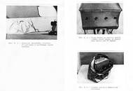 Zleva: dálkově ovládaná kamera v postranní kapse dětského kočárku; čelní pohled na ozdobné otvory dětského kočárku - v pravém je kamera; nákupní kabela s nahrávacím zařízením.