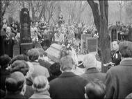 Pohřeb Jana Palacha na Olšanských hřbitovech.